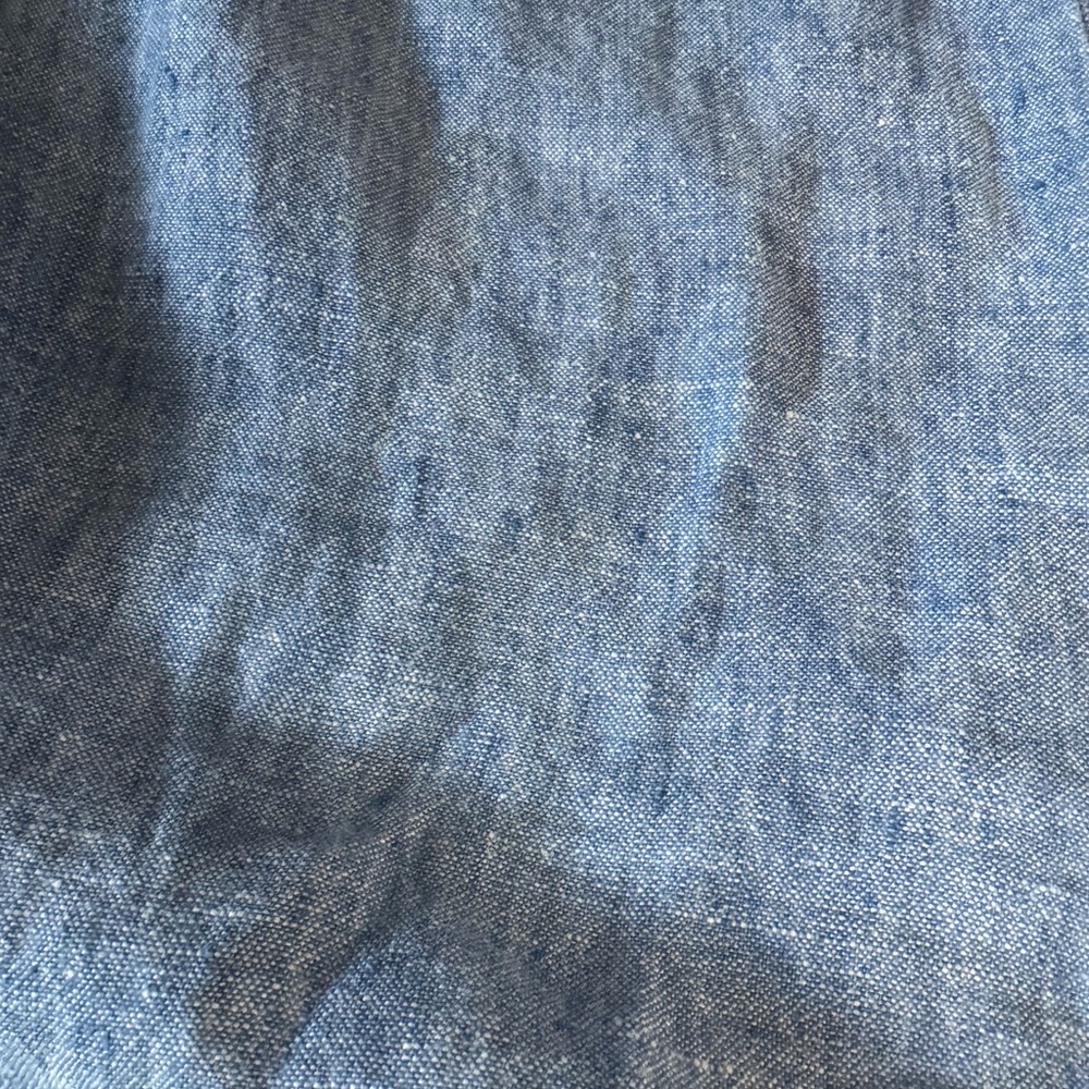 Talbots Drawstring 100% Linen Pants in Blue chambray size 4 - Picture 5 of 5